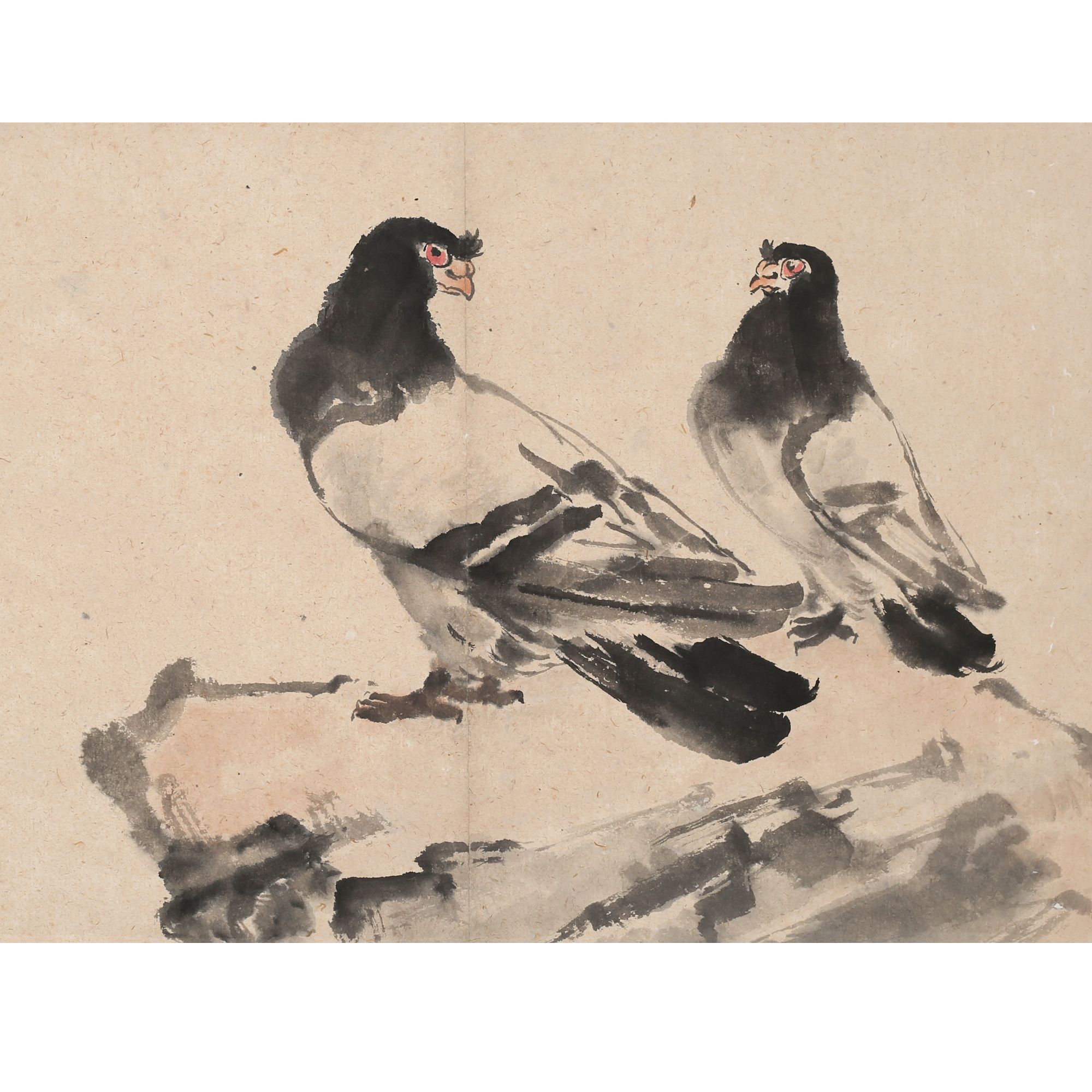 LOT.106 《和平》31*47cm 纸本设色立轴