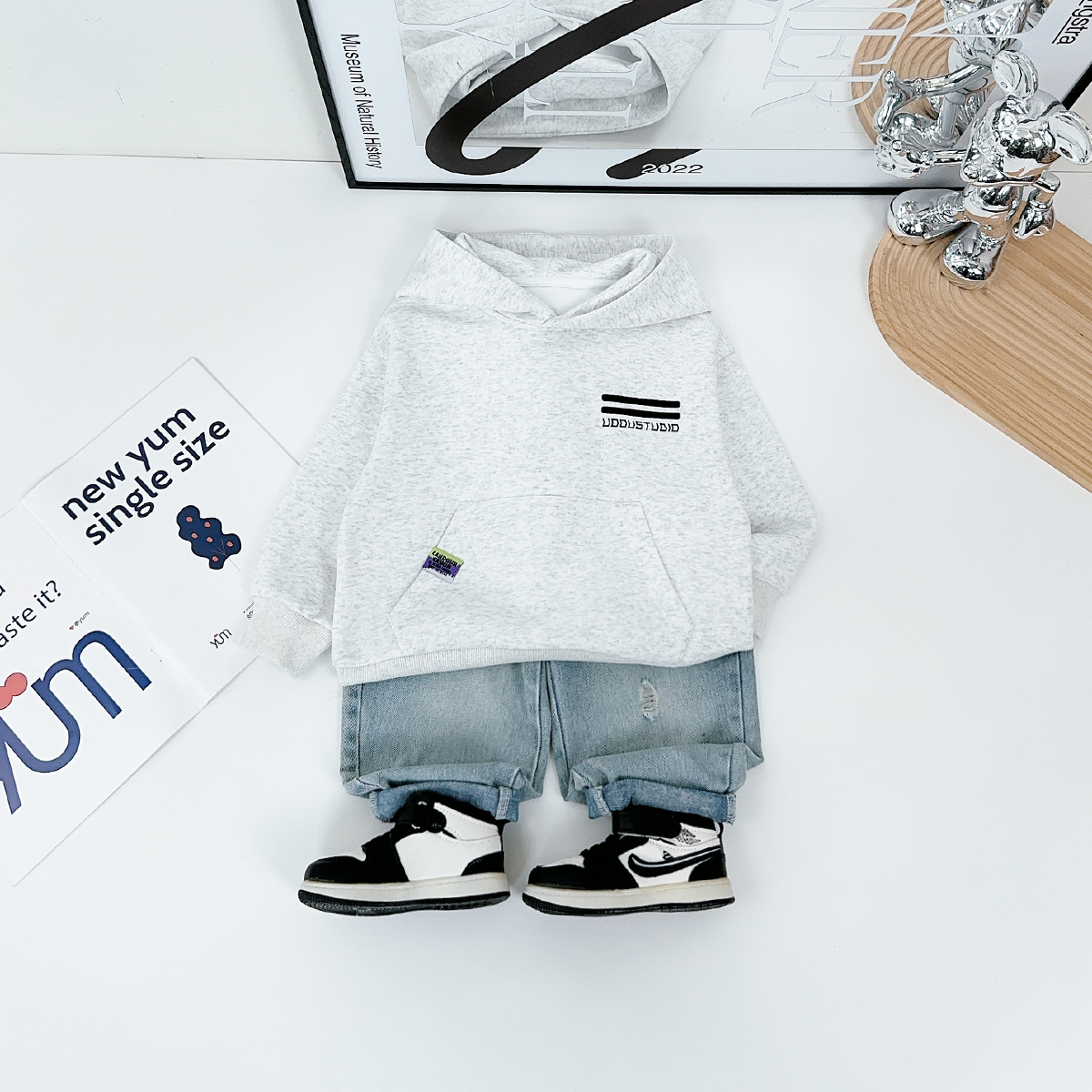 儿童卫衣连帽2025新款秋装男童秋冬上衣潮 WG28046 悠悠童话童装