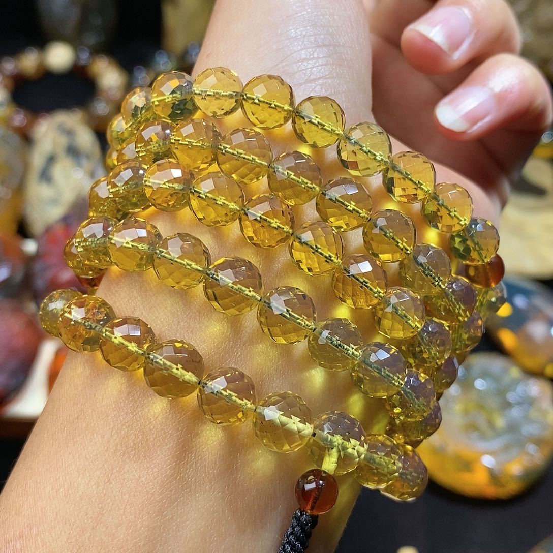 琥珀颈饰未镶嵌32.8克7.8mm