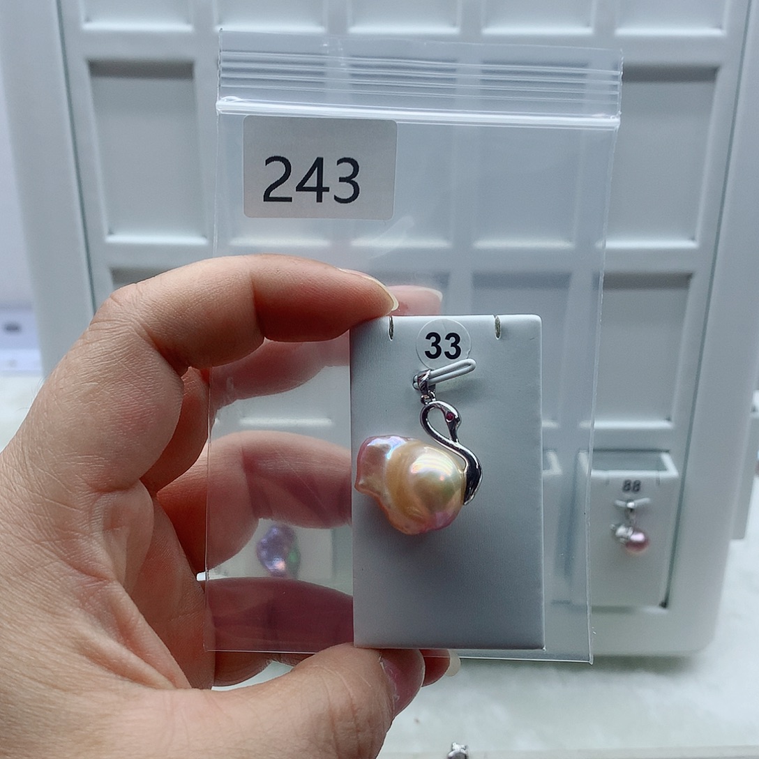 吊坠(不含链)合金淡水珍珠