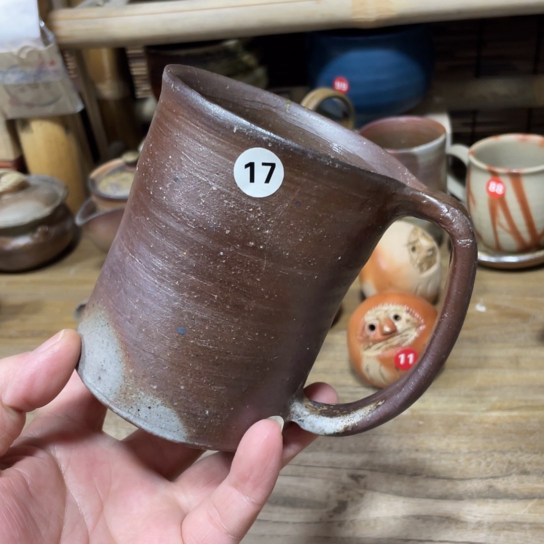 上田玄明备前茶杯