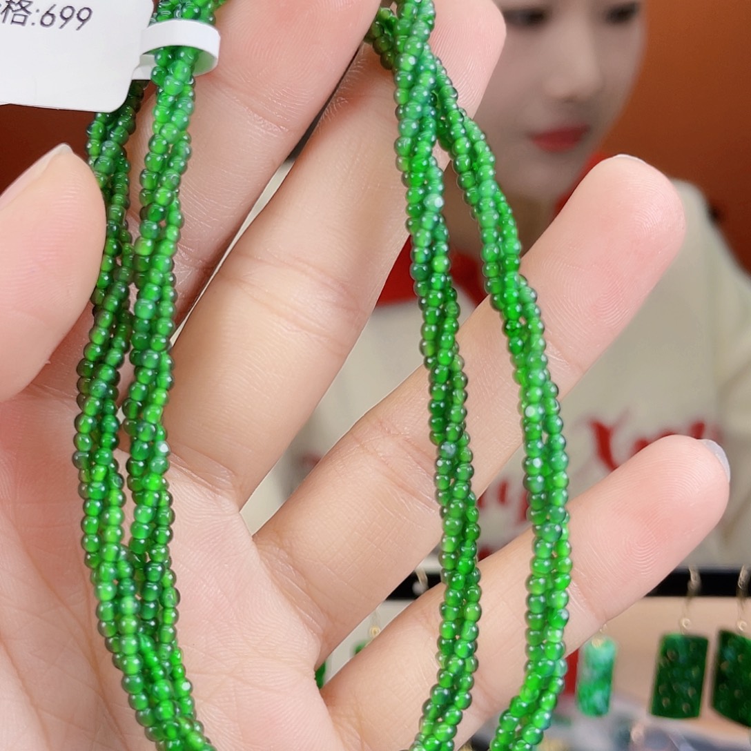 翡翠未镶嵌耳饰饰品