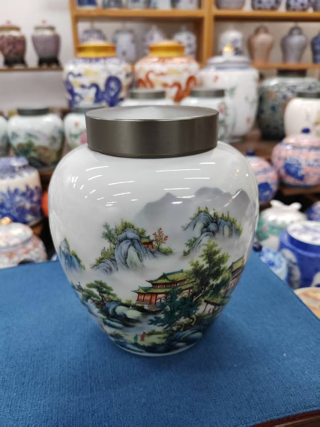 一斤装陶瓷复古茶叶罐