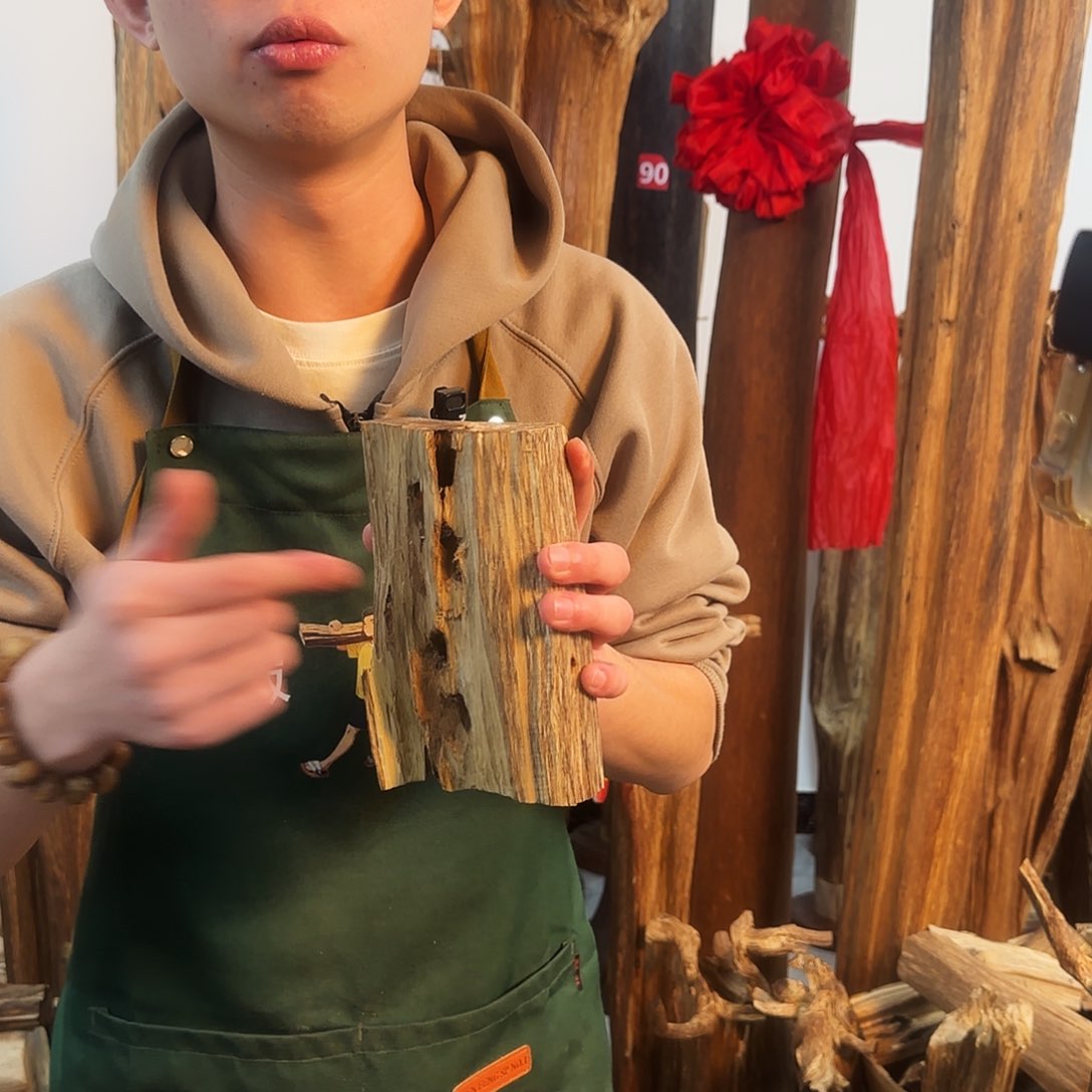 沉香摆件天然沉香原材料摆件➕底座