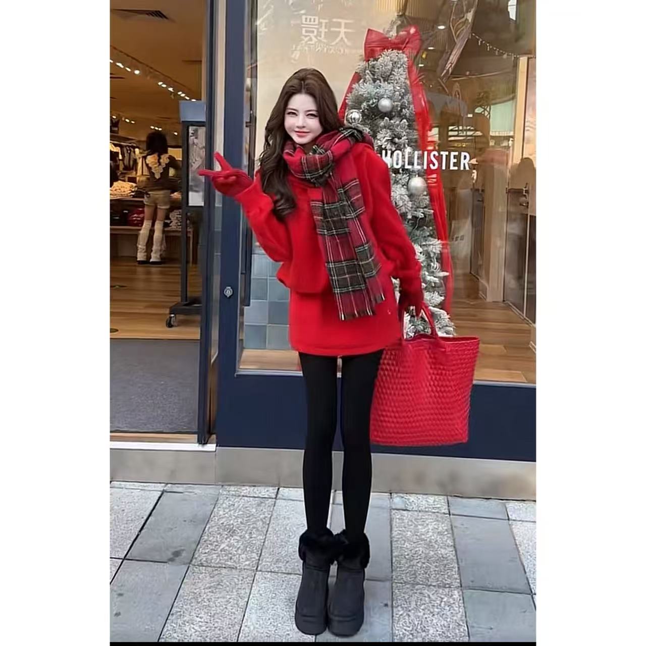 DACPAN-“依然美丽”连帽卫衣套装 外套+短裙 2025/盼·PP 9901