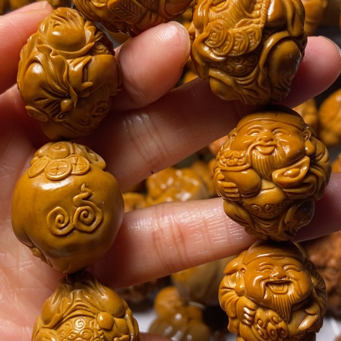开***福手串/手链橄榄核精品八大财神