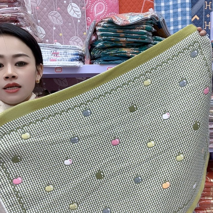 棉绿色平安果纯棉