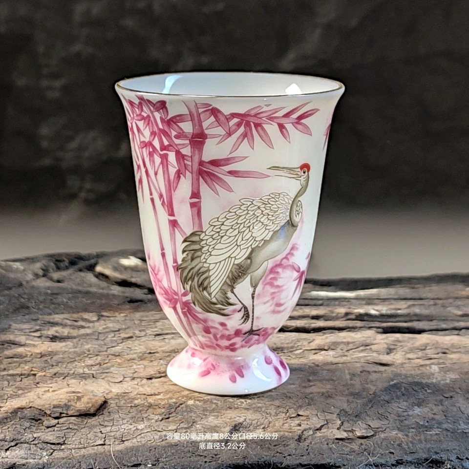 仙鹤白瓷主人闻香杯A31(flk)