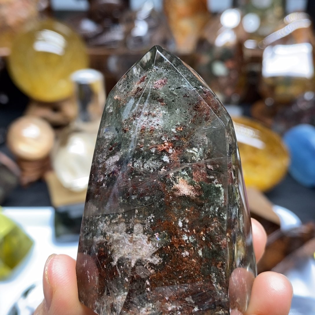 水晶原石手把摆件未镶嵌