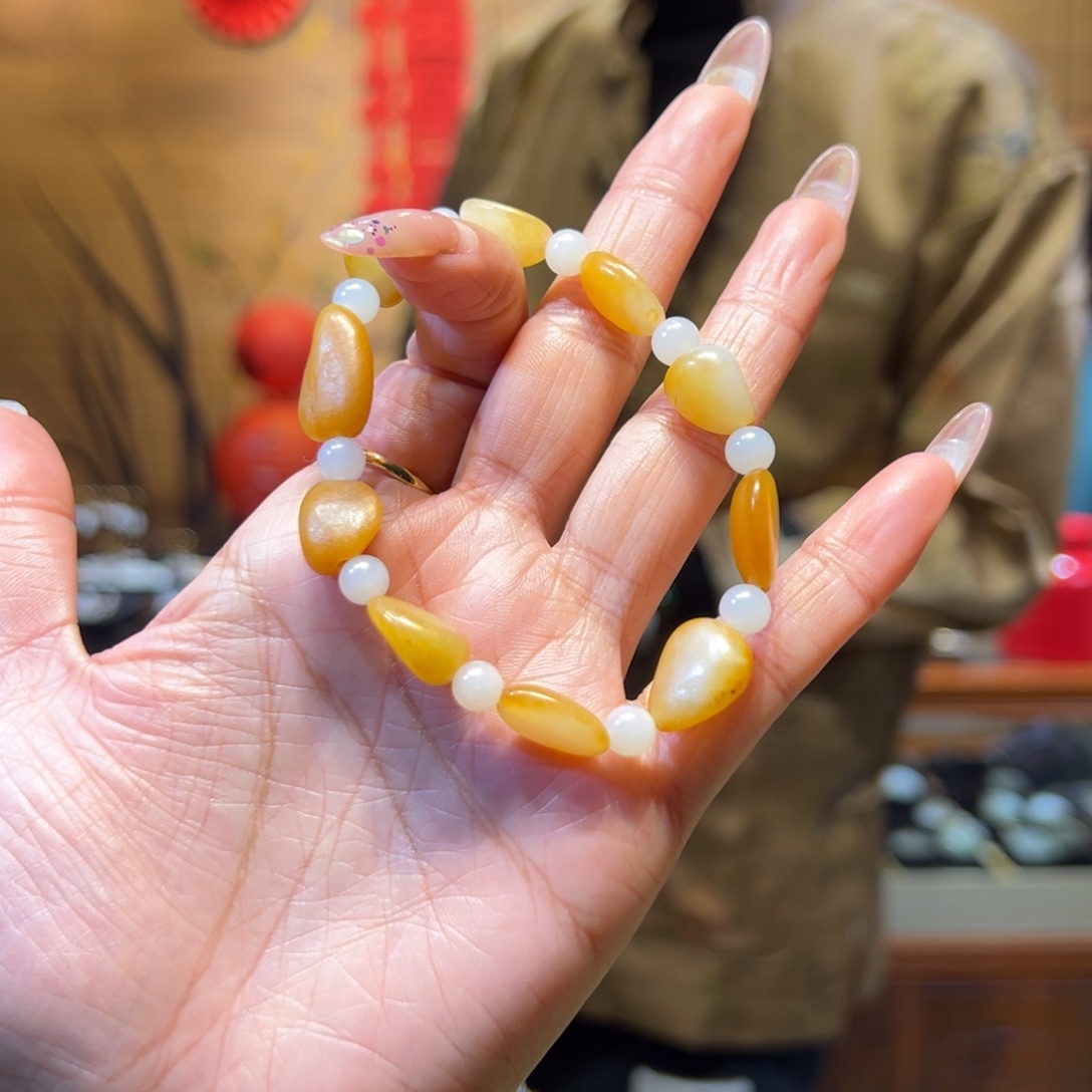 和田玉手链未镶嵌