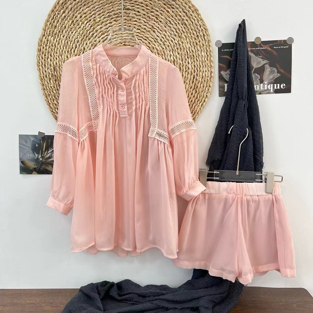 女童2025夏季新款洋气三件套套装(尺码偏大-按身高拍)B1562