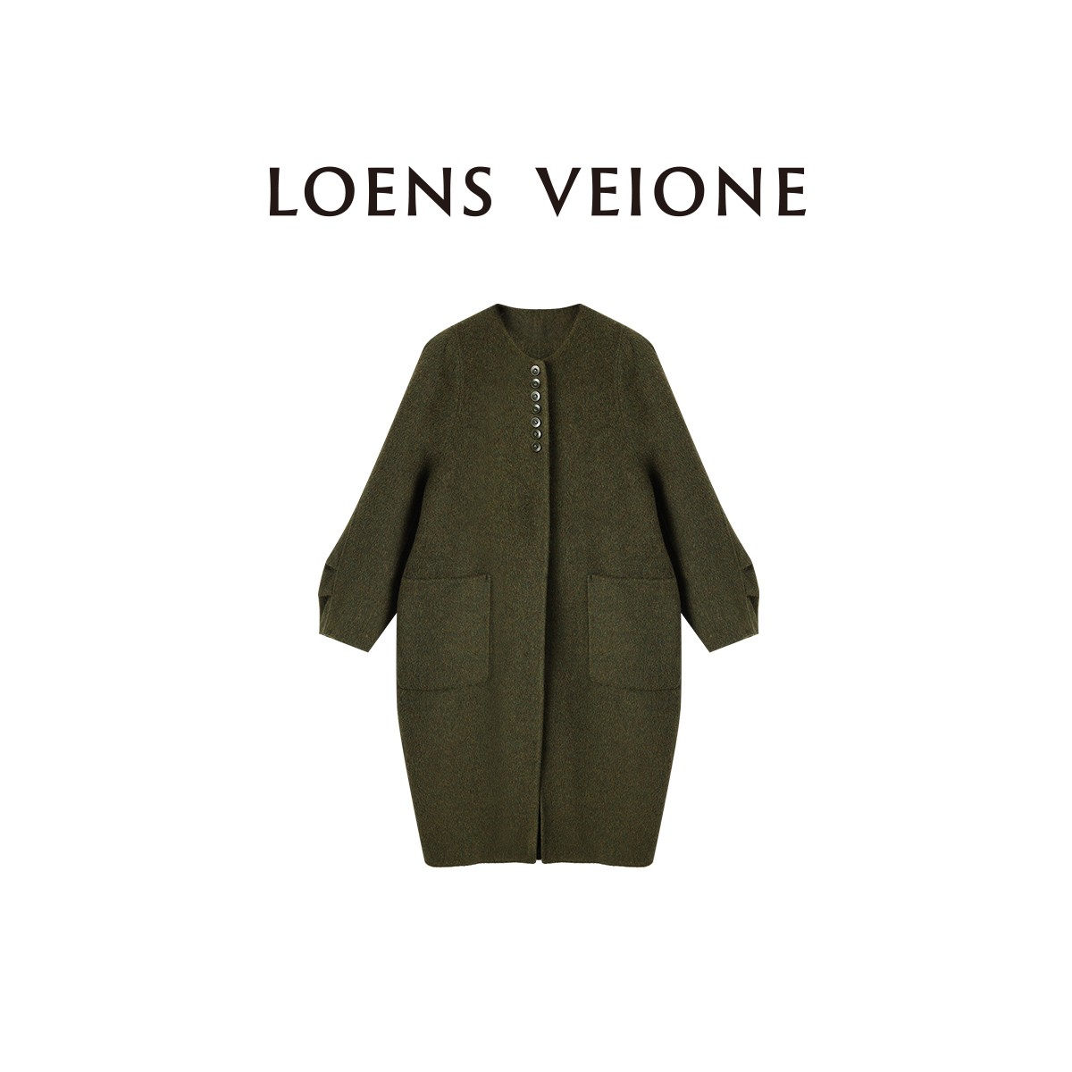 LOENS VEIONE/罗拉 定制款超细绵羊毛大衣24CVDK0039N