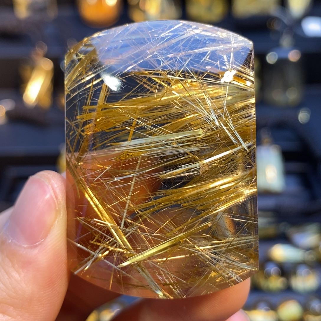 未镶嵌颈饰水晶钛晶无事牌