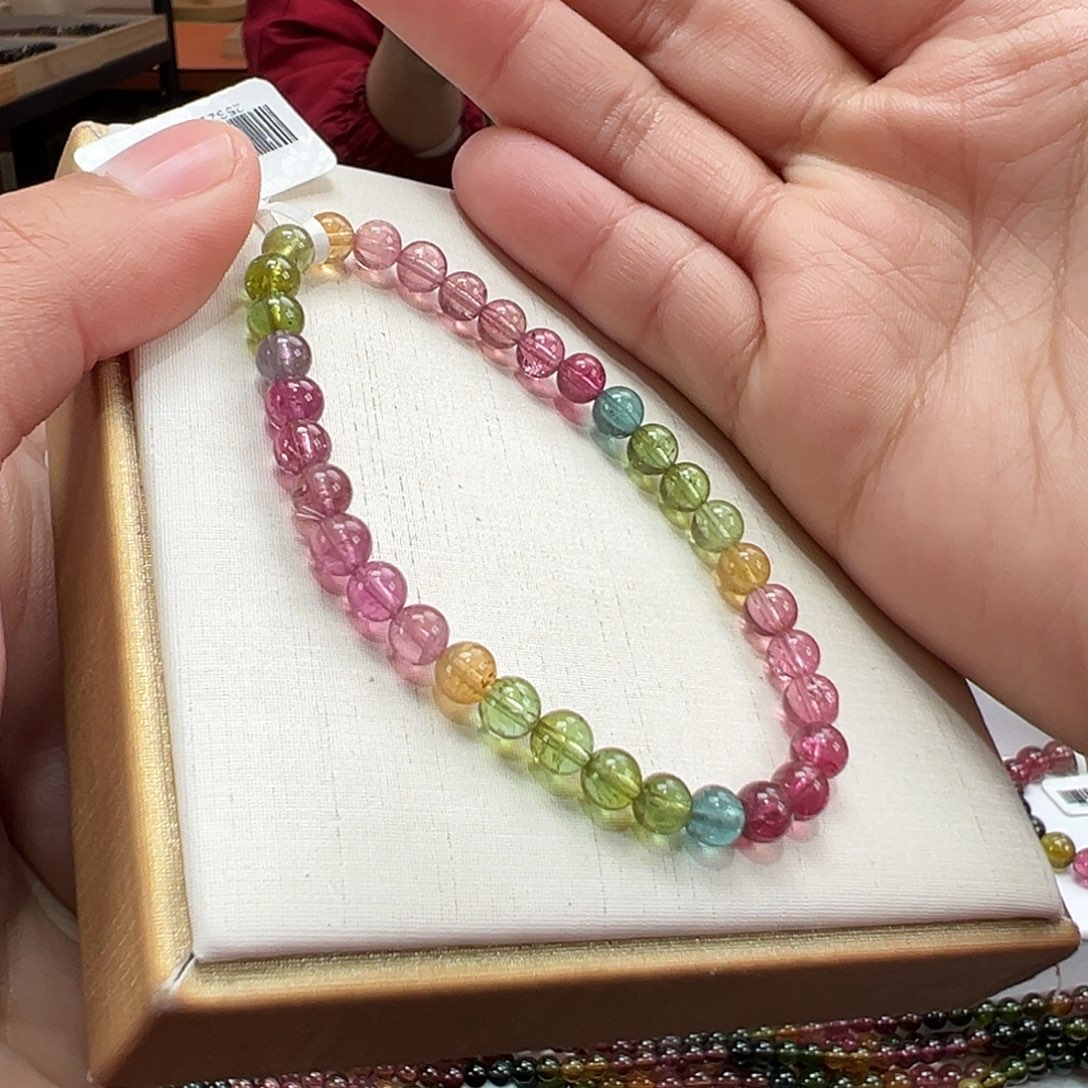 碧玺未镶嵌手串5.5mmmmmmmmmmm