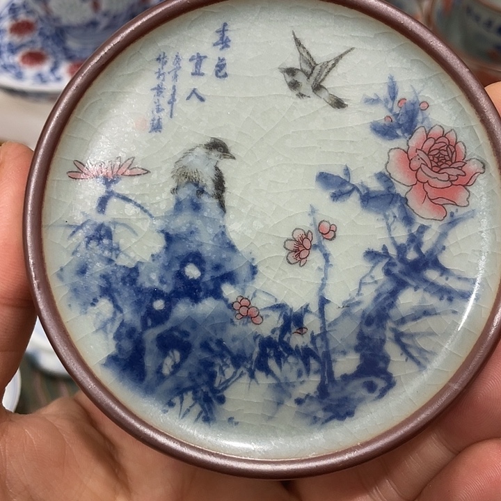 摆件陶景德镇陶瓷主人杯1333