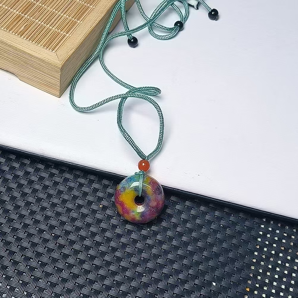 （聚宝严选）0188彩小平安扣吊坠精致气质妈妈款时尚精美