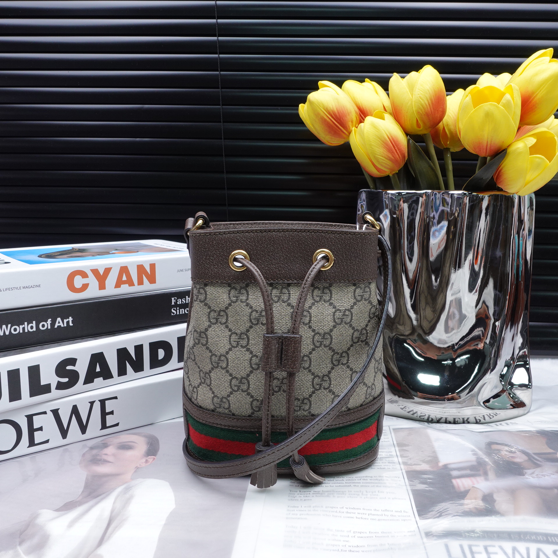 95新 GUCCI/古驰 单肩包/T10250178