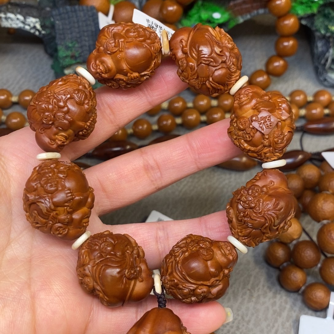 橄榄核手串/手链五子弥勒手串2.3✖️2.7