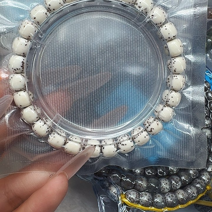 星月菩提手串336高端半臂白星月菩提河豚87桶单圈