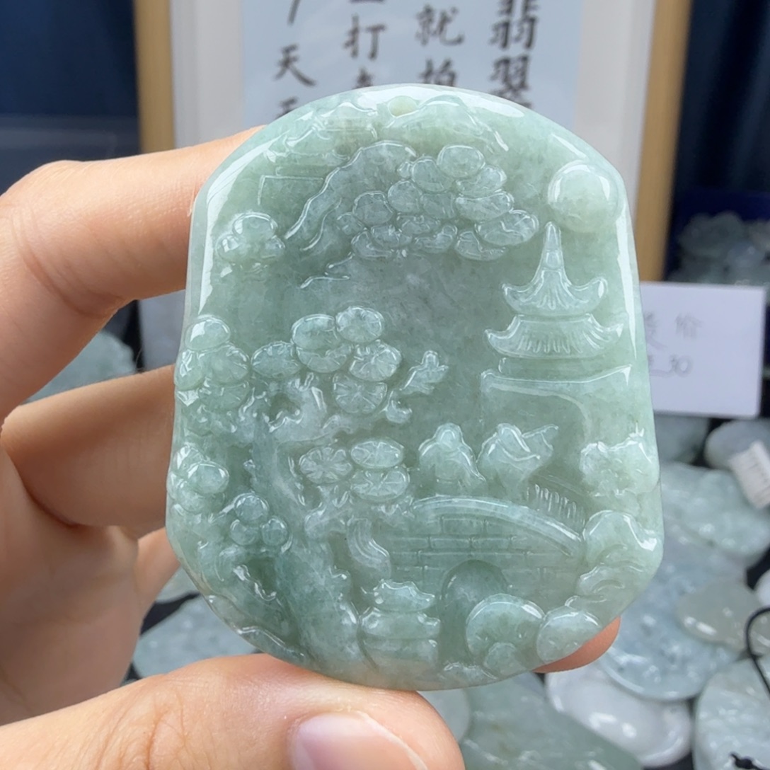 颈饰未镶嵌翡翠翡翠