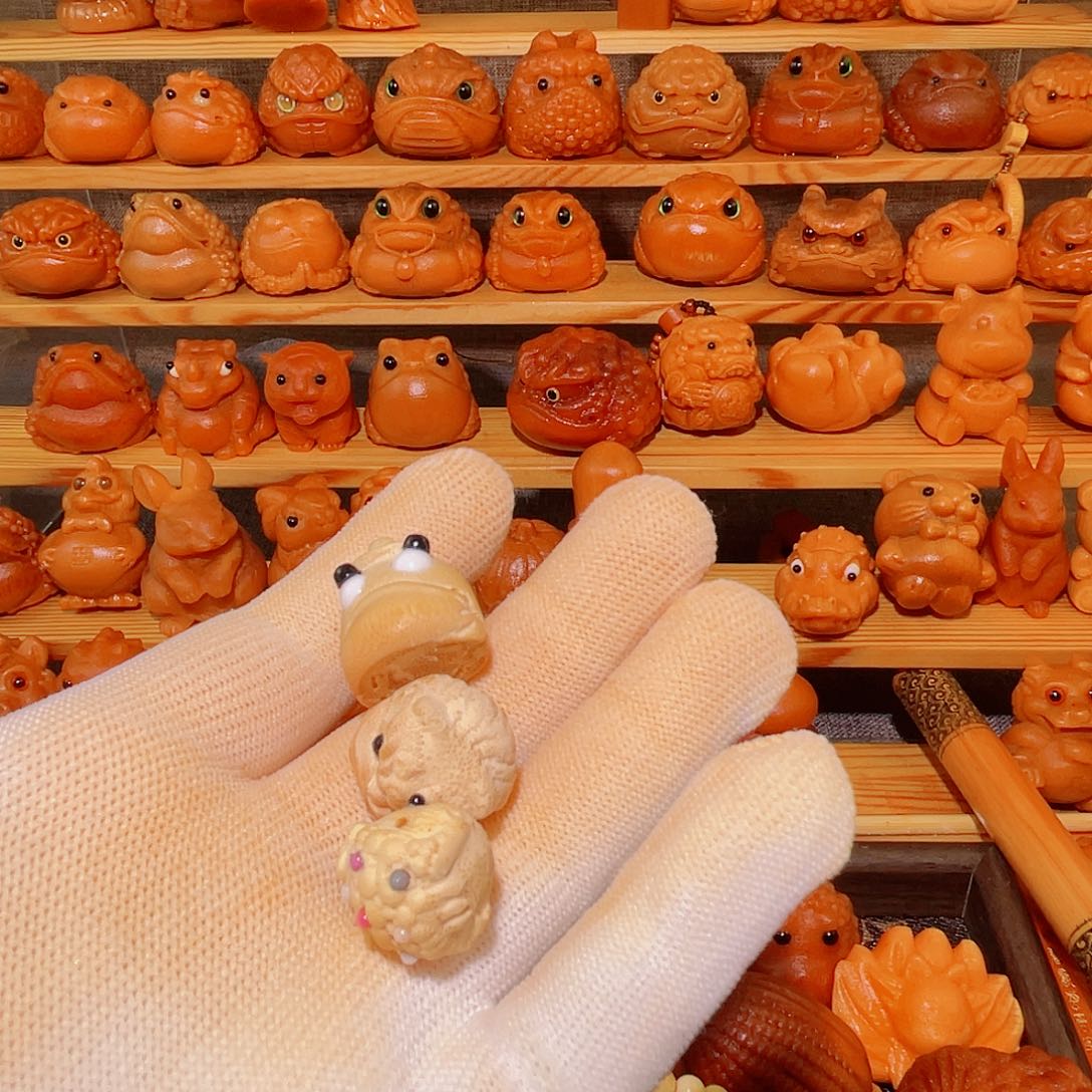 竹?****?实心竹手把件雕刻