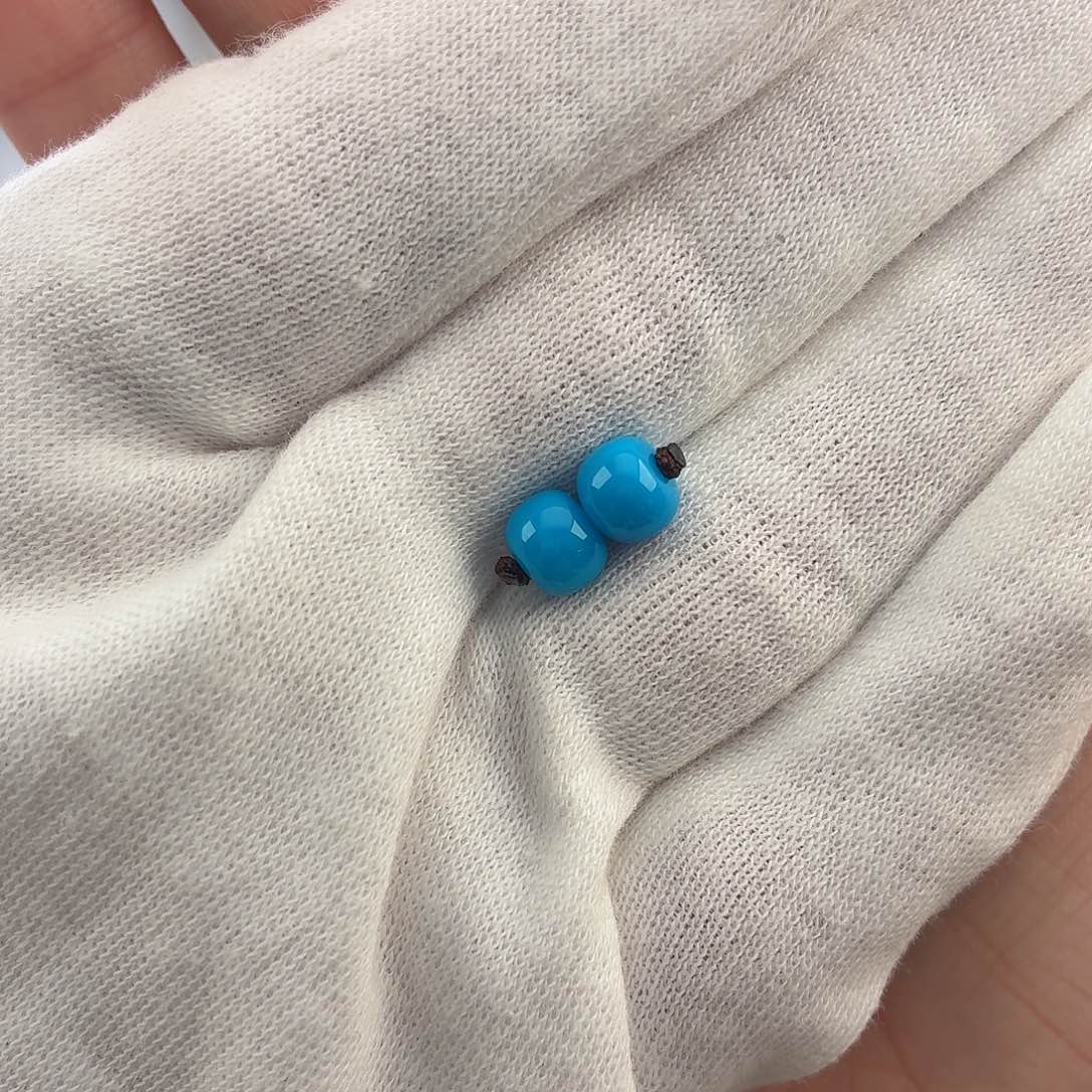 绿松石未镶嵌配饰6.8mm
