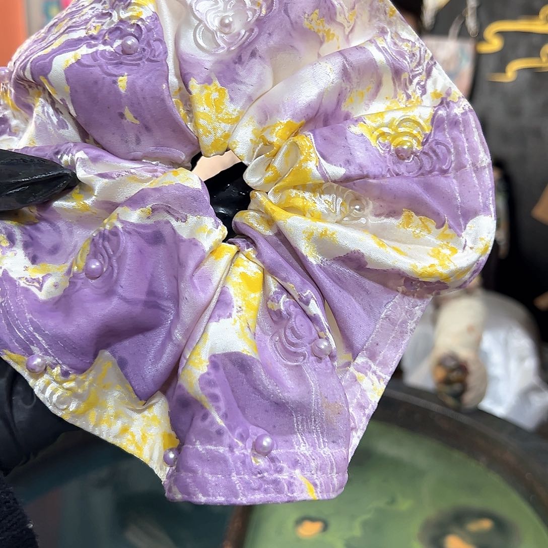 722山茶圆饼发圈紫金