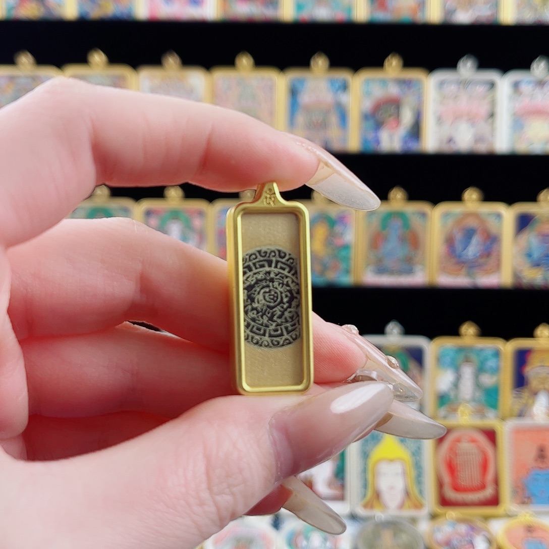 吊坠六字经文1✖️3