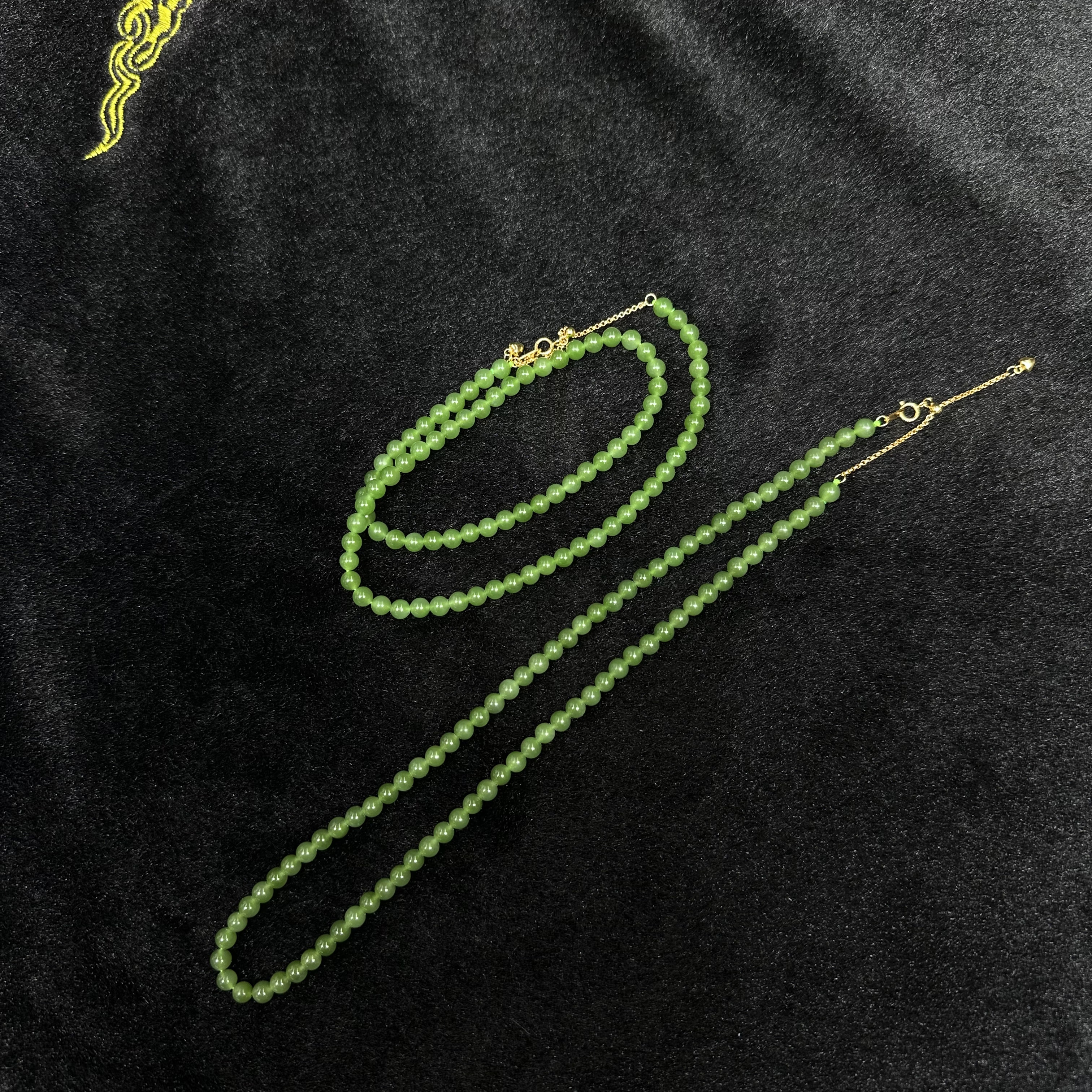 【举石珠宝】T0729-693-333和田玉珠串（一件/多样性发/约4.5mm+）F