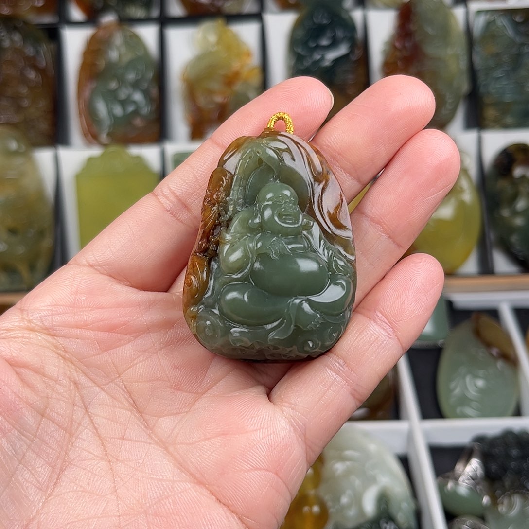 蛇纹石玉颈饰未镶嵌悠**儿