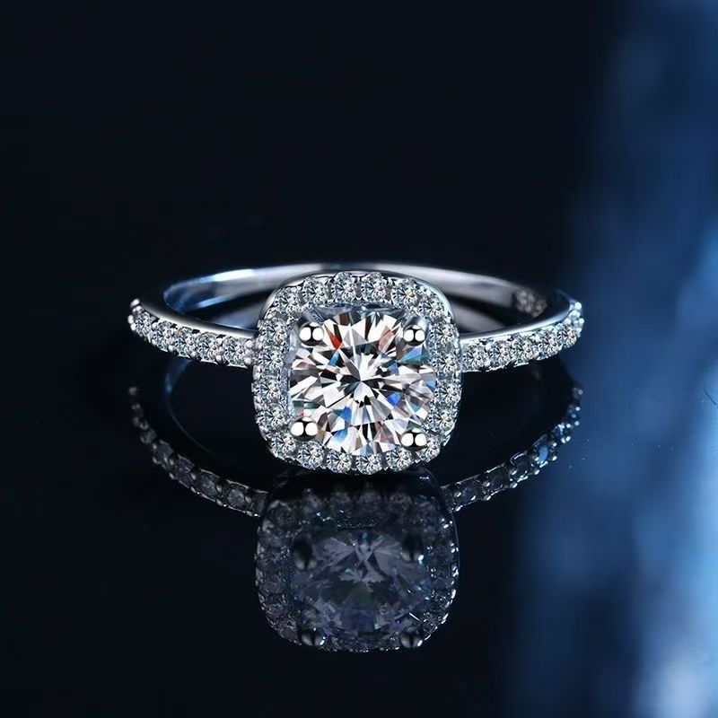 定制款小方糖开口满钻戒指活动链接