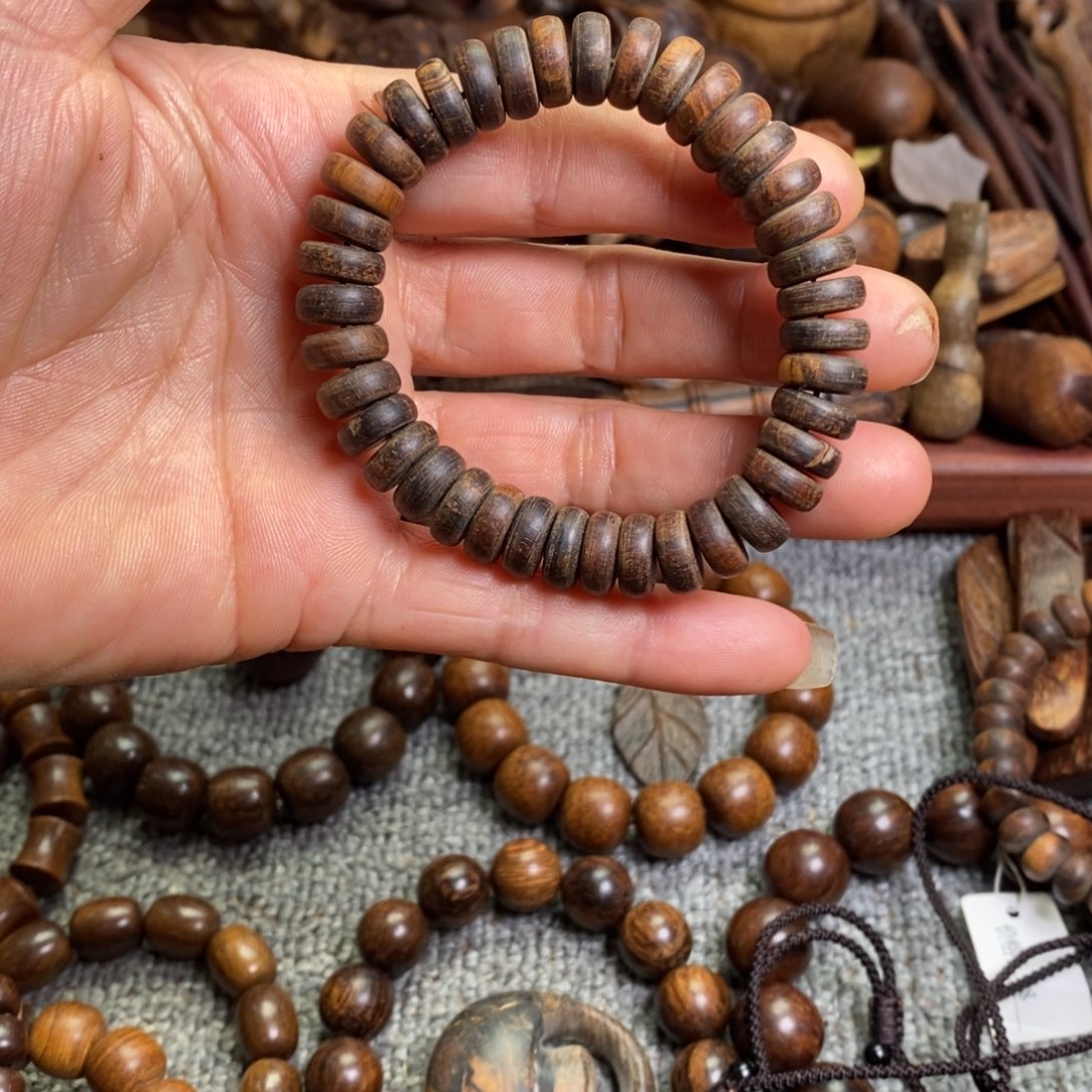 贡木手串/手链亦****藏贡木隔片珠
