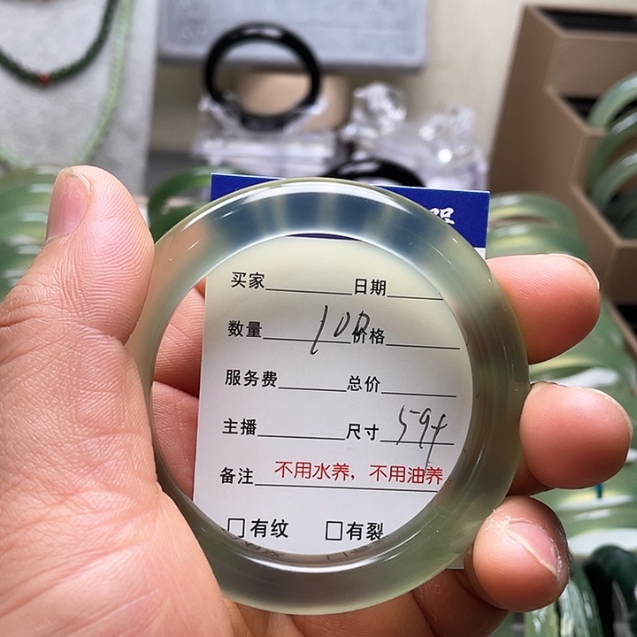 蛇纹石玉手镯未镶嵌h*