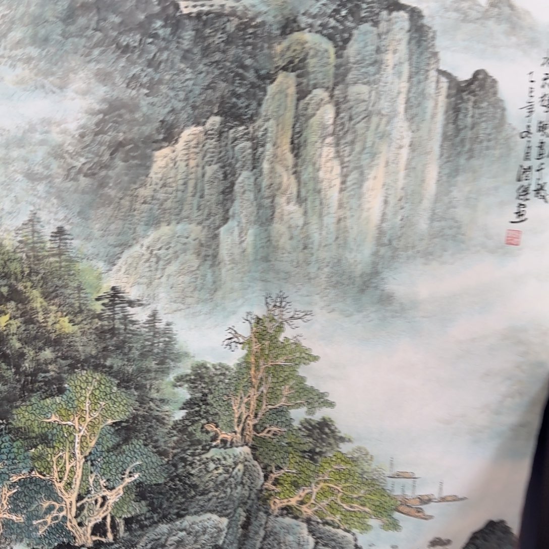 国画纯手绘山水花鸟作品