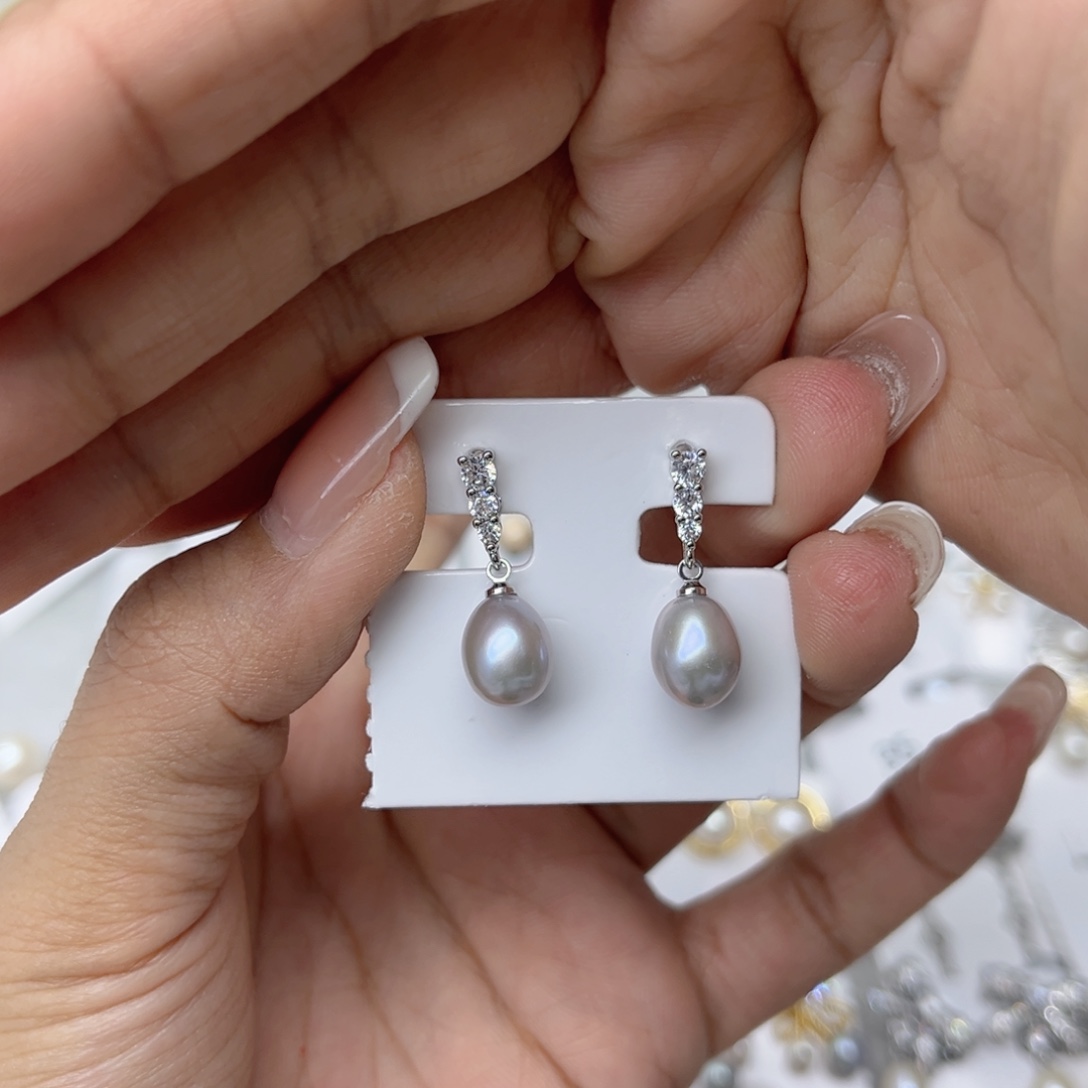 大***燕淡水珍珠合金戒指