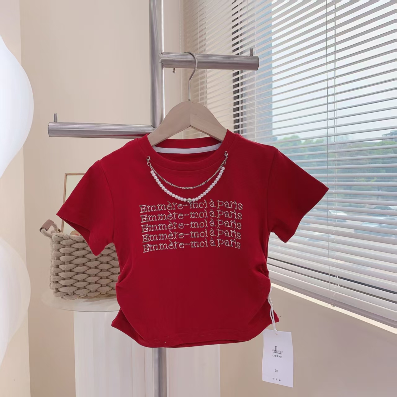 【实体品牌档口童装】女童亮钻夏季韩版短袖T恤 251411