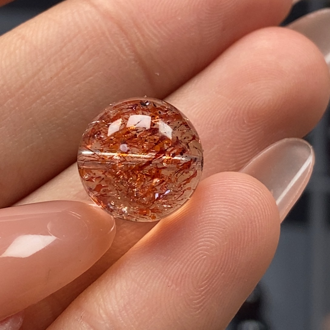水晶单珠吊坠未镶嵌蛋*12.5mm