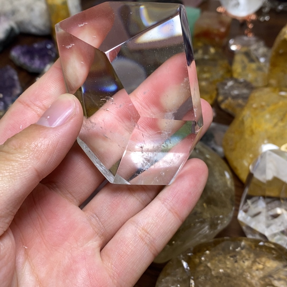 水晶未镶嵌珠宝半成品
