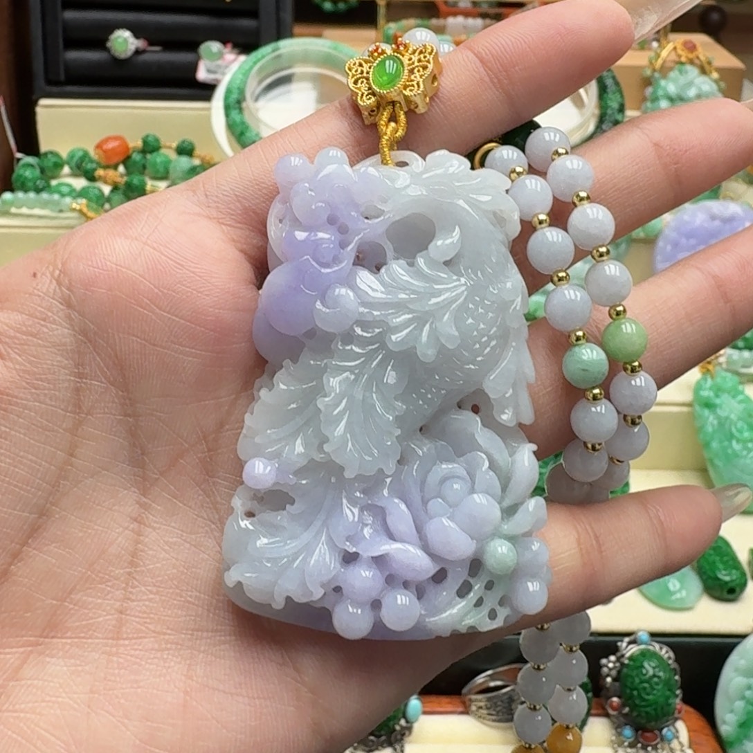 翡翠未镶嵌颈饰翡翠吊坠