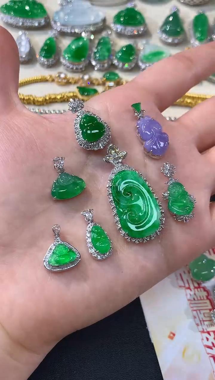 【彩虹盘】翡翠-18K金-多样性发一件-XY-DA27|CXQ21