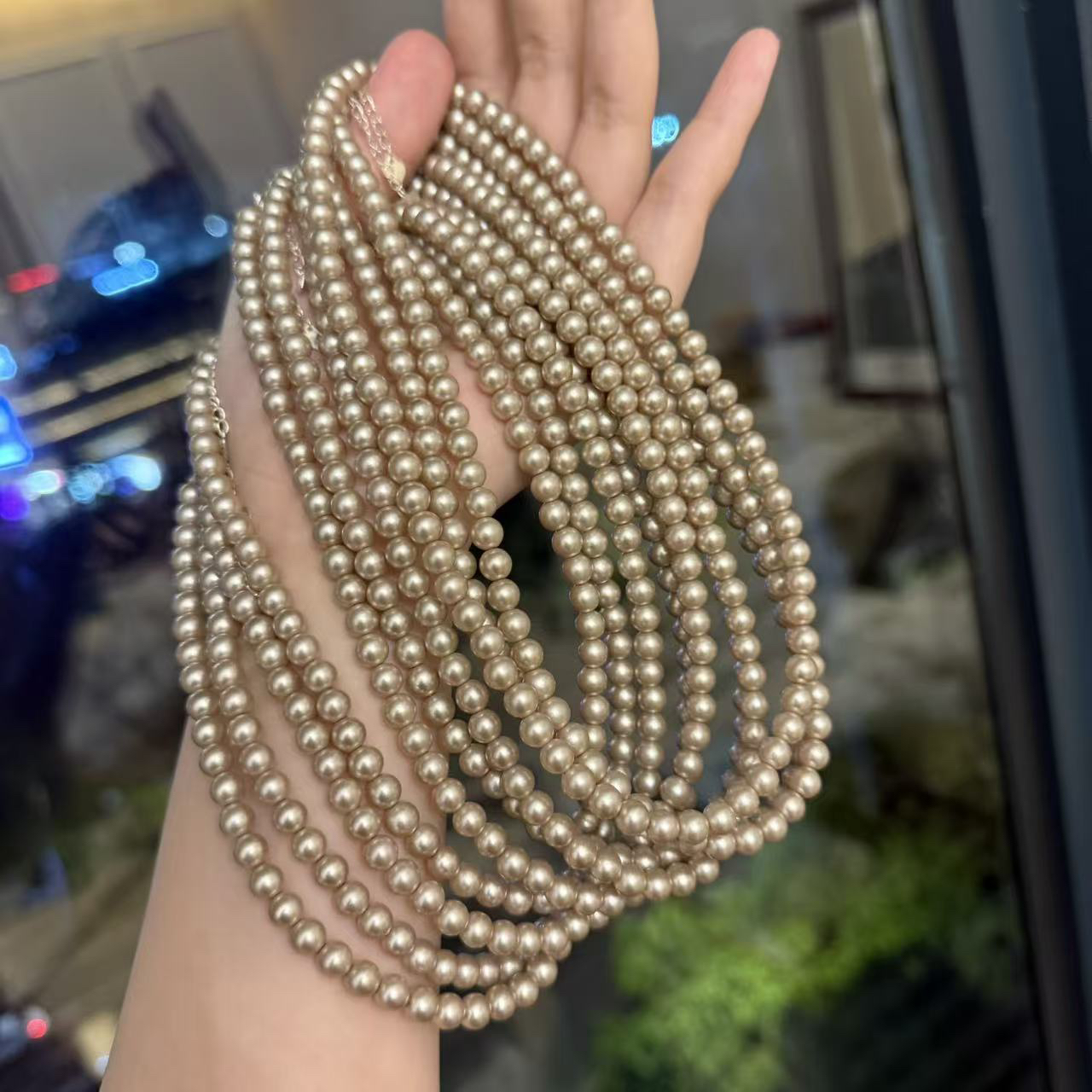 坠链均925银仿珍珠 1082 超高版 曼塔玫瑰珠光高级感项链