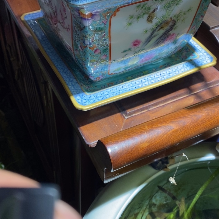 洛*手工手绘法琅彩罐