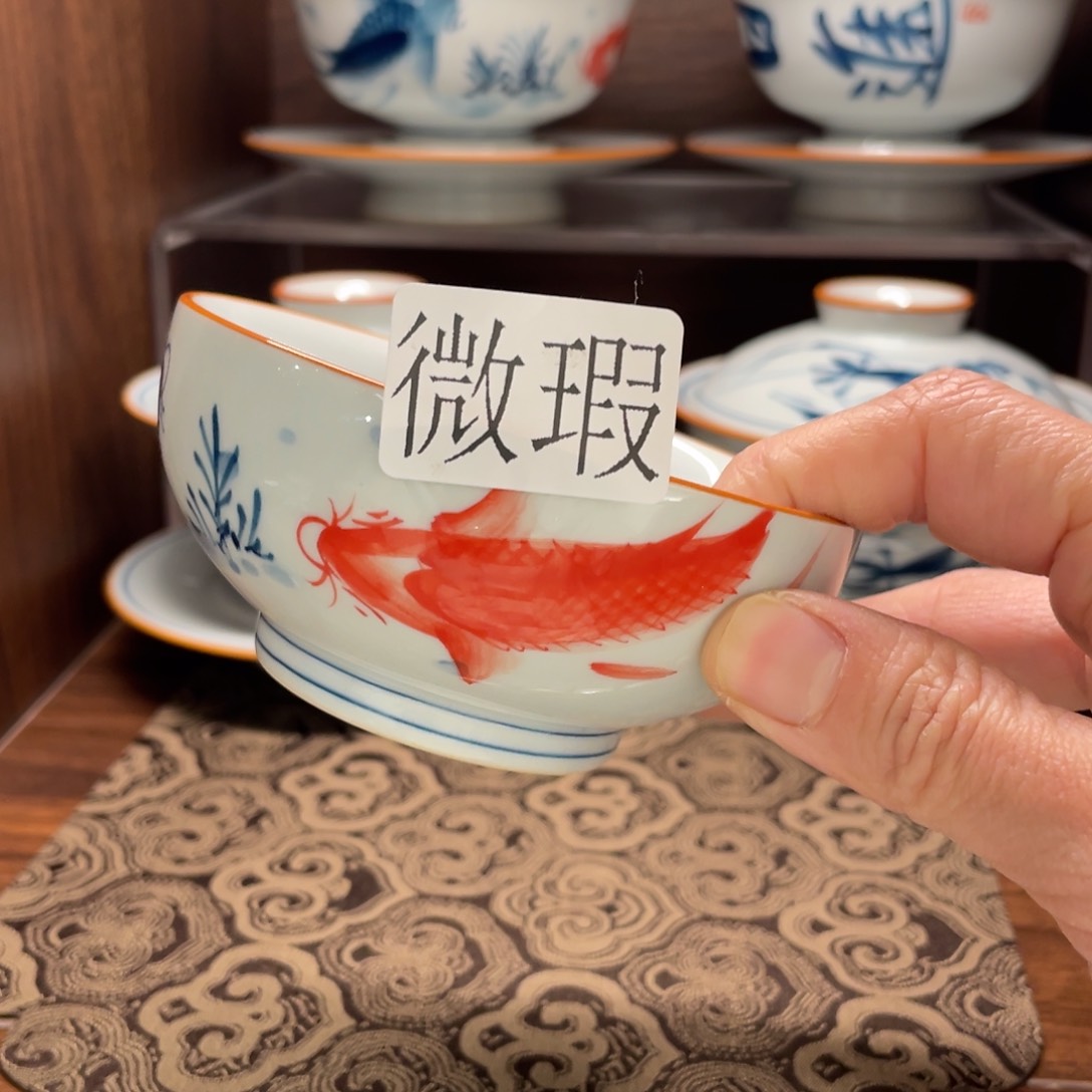 有瑕釉下彩纯手绘