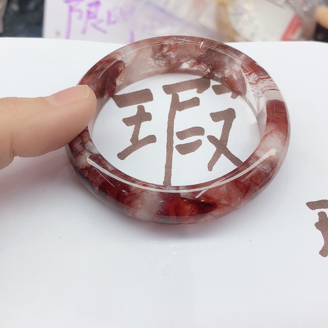 水晶手镯未镶嵌098（5253瑕疵