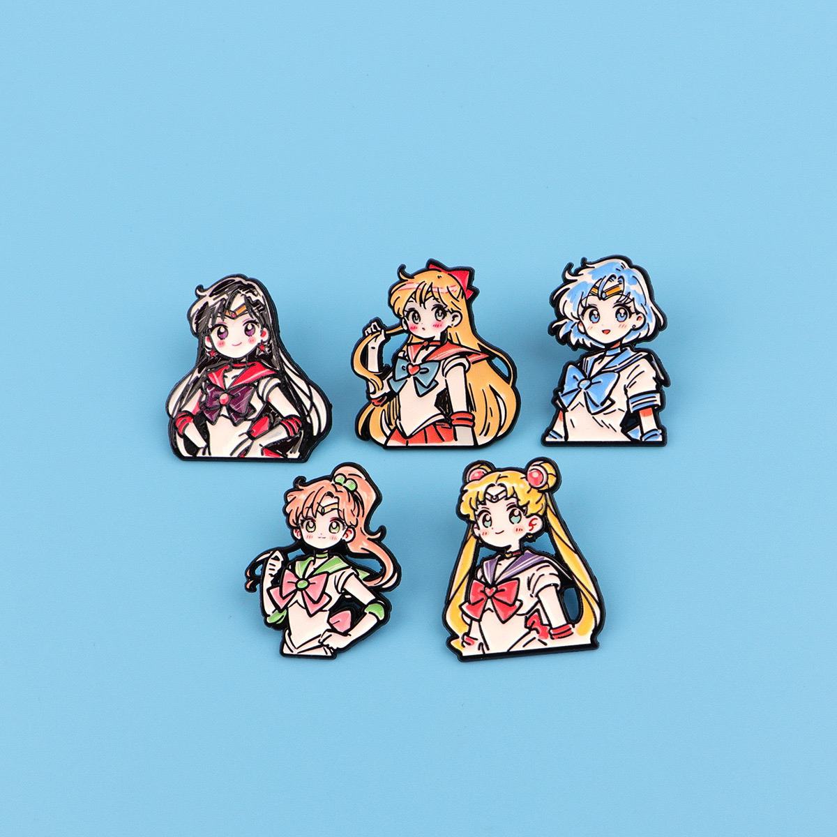 美少女战士5个全套金属徽章
