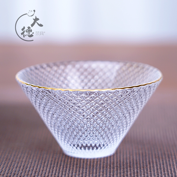 X288-锤纹斗笠玻璃杯JS