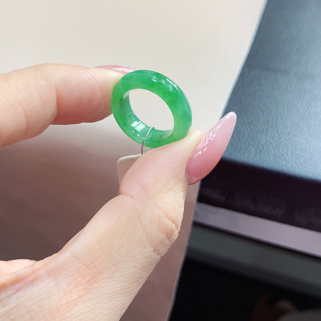 未镶嵌戒指翡翠8号