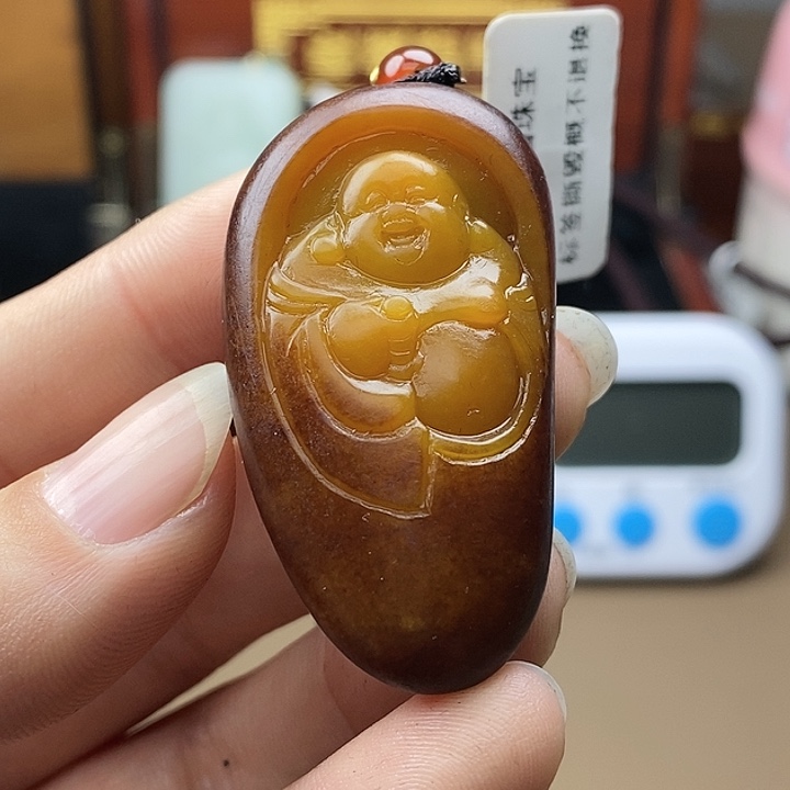 和田玉挂件未镶嵌龙****部F