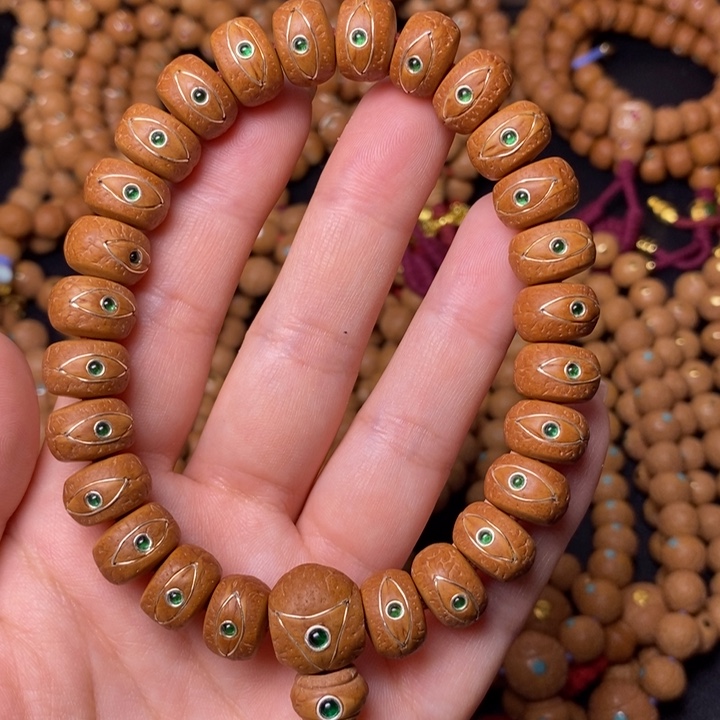 凤眼菩提手串13+藏切描眼线