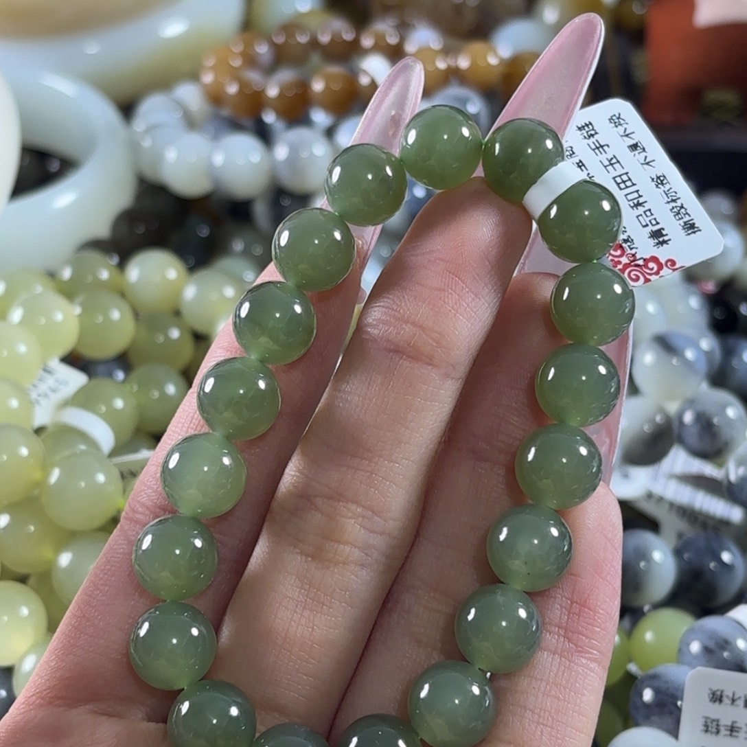 和田玉未镶嵌手链140